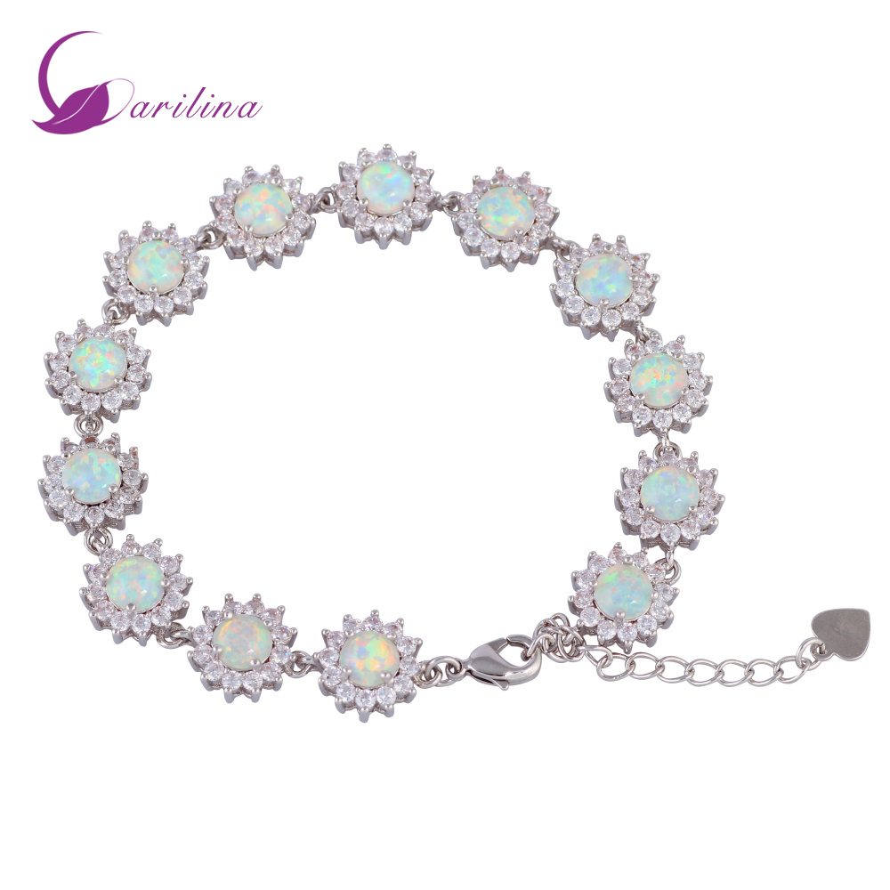 Glam Luxe Mysterious 925 Sterling Silver Overlay CZ White Fire Opal Bracelets for teen girls 22cm 8.85 inch B461
Glam Luxe Mysterious 925 Sterling Silver Overlay CZ White Fire Opal Bracelets for teen girls 22cm 8.85 inch B461