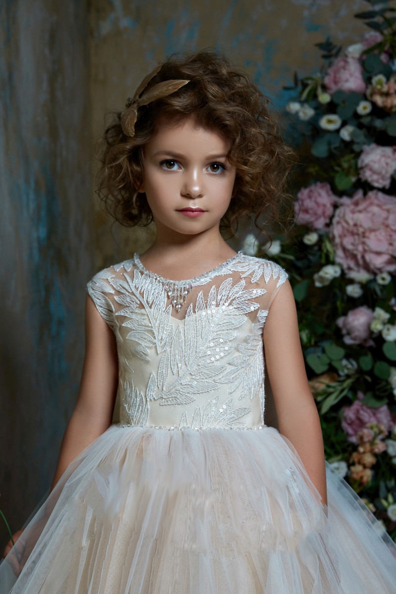 pentelei flower girl dresses for weddings with wrap lace appliqued beads little kids baby gowns cheap long communion dress