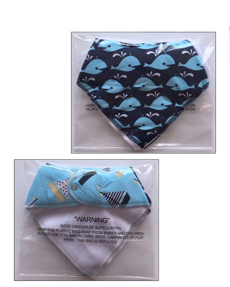 Baby INS Fox Bibs Burp Cloths sets Bandana Infant Saliva cloth INS Triangle Bibs Newborn Cartoon Baby Bibs Newborn Burp Cloths KS001