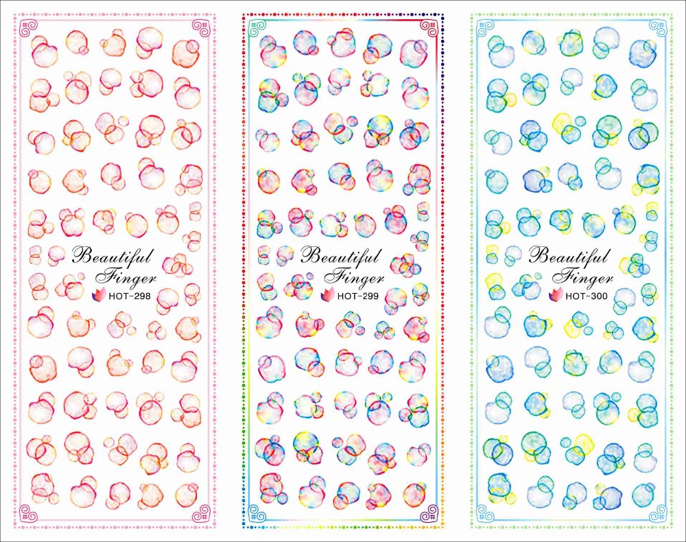 3 Sheet/Lot Round Dot Series Bubble Flower Large Sheet Water Transfer Sticker For DIY Nail Art Decal Hot Series, 010a-012a
3 Sheet/Lot Round Dot Series Bubble Flower Large Sheet Water Transfer Sticker For DIY Nail Art Decal Hot Series, 010a-012a