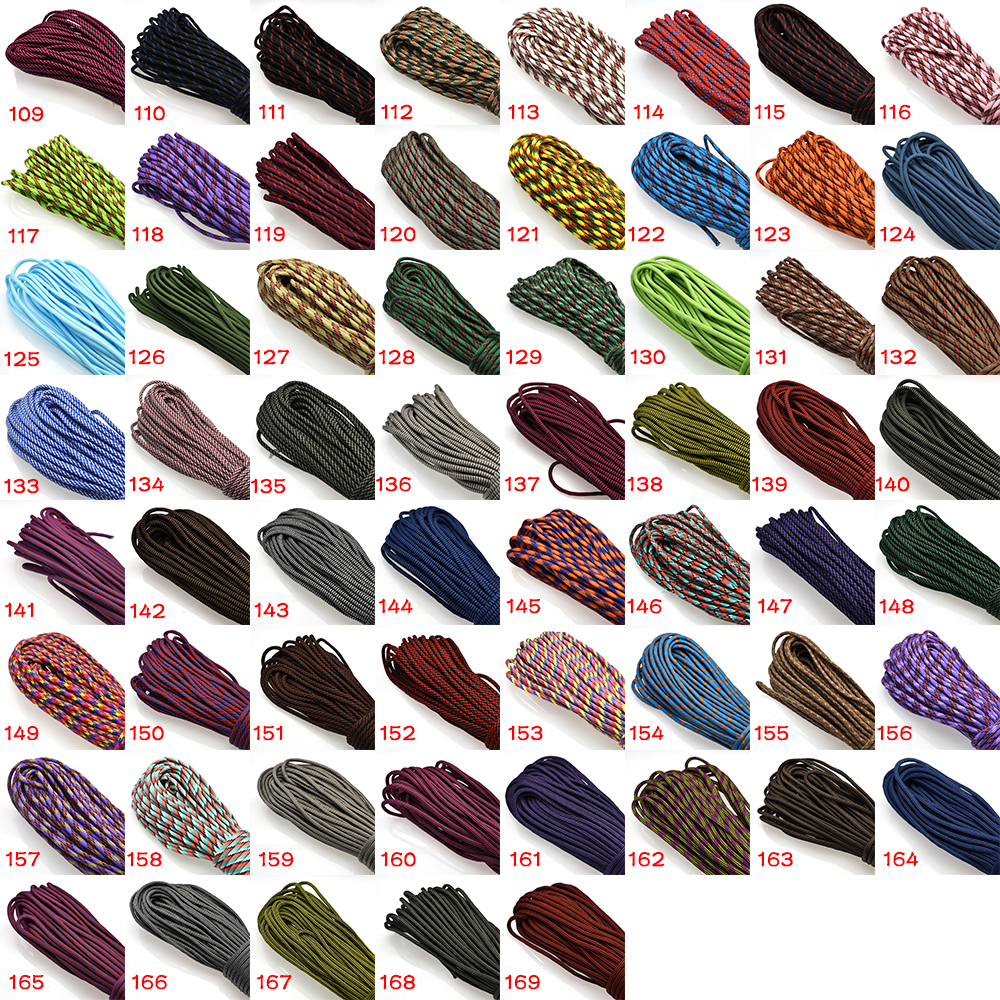 1pcs 100FT 550 Paracord Parachute Cord Lanyard Mil Spec Type III 7 Strand Core For Climbing Camping Buckles Bracelet 172 Colors
1pcs 100FT 550 Paracord Parachute Cord Lanyard Mil Spec Type III 7 Strand Core For Climbing Camping Buckles Bracelet 172 Colors