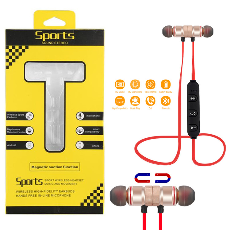 Wireless Bluetooth Earphones Metal Magnetic Headphone B T 4.1 Running Sport Earphones Headset with Mic Earbud For iphone Samsung Smartphone, Mixed color
Wireless Bluetooth Earphones Metal Magnetic Headphone B T 4.1 Running Sport Earphones Headset with Mic Earbud For iphone Samsung Smartphone, Mixed color
