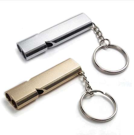 1Pcs High-quality Keychain Double Pipe High Decibel Whistle Keyring for Outdoor Survival Emergency necessary key ring
1Pcs High-quality Keychain Double Pipe High Decibel Whistle Keyring for Outdoor Survival Emergency necessary key ring