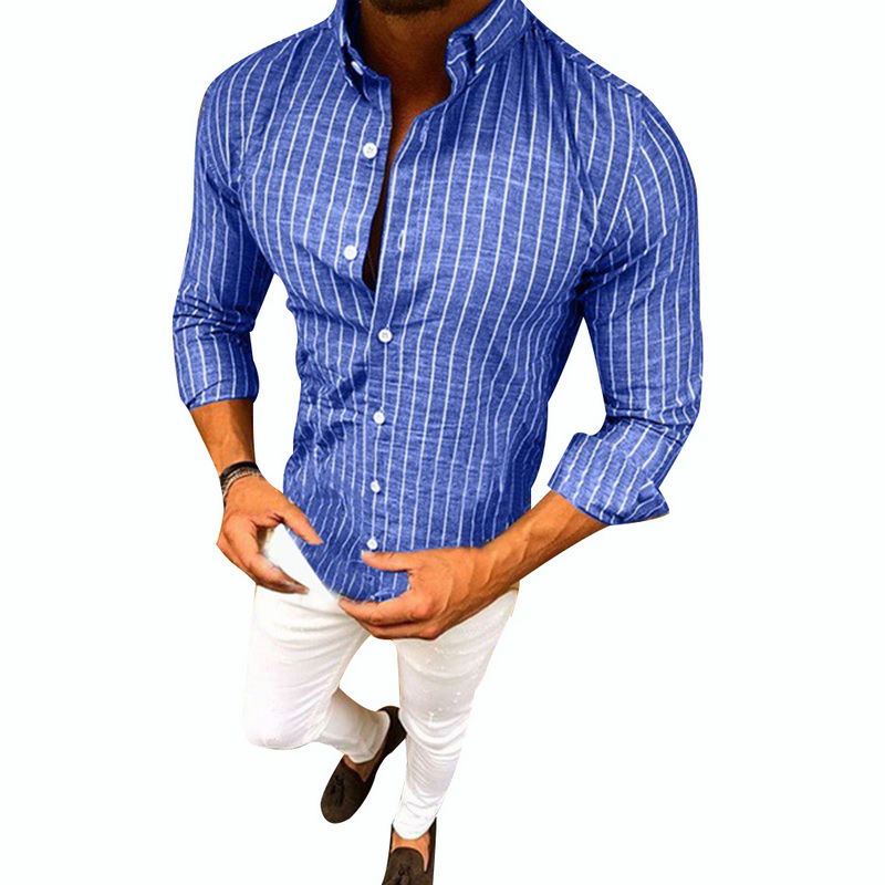 2018 New Fashion Striped Printed Shirt Men Autumn Long Sleeve Turn-Down Mens Dress Shirts Casual Streetwear Slim Fit Male Shirt, Apricot
2018 New Fashion Striped Printed Shirt Men Autumn Long Sleeve Turn-Down Mens Dress Shirts Casual Streetwear Slim Fit Male Shirt, Apricot