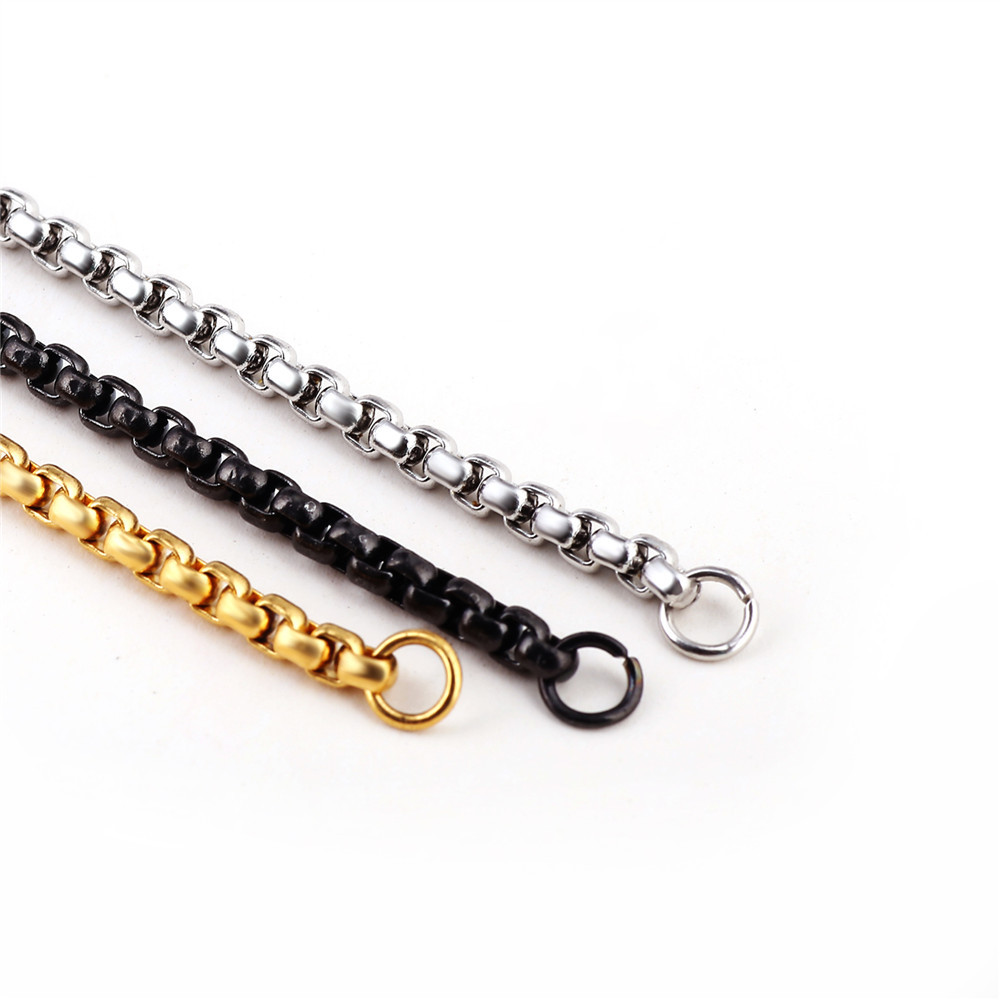 Stainless Steel Pearl Shape Gold Plated Chains Necklace Jewelry Accessories Wholesale
