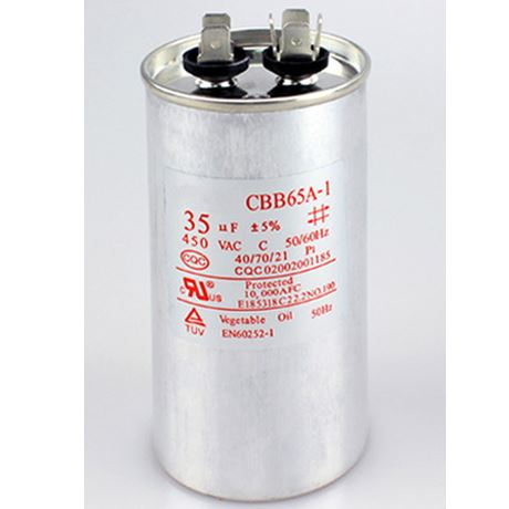450VAC CBB65 capacitor 20/25/30/35/40/45/50/55/60/100uF for air conditioner condensor
450VAC CBB65 capacitor 20/25/30/35/40/45/50/55/60/100uF for air conditioner condensor
