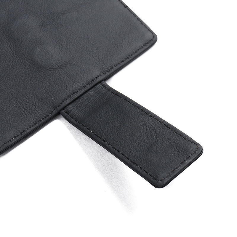 high quality fashion short ultra thin anti theft rfid magnet money clip designer top grain cowhide genuine leather men wallets
