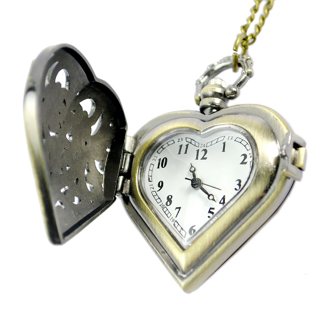 Wholesale 100pcs/lot Heart hollow pocket watch pocket watch Dial Pendant Necklace Chain Quartz Pocket Watch PW112, Bronze with diamond
Wholesale 100pcs/lot Heart hollow pocket watch pocket watch Dial Pendant Necklace Chain Quartz Pocket Watch PW112, Bronze with diamond