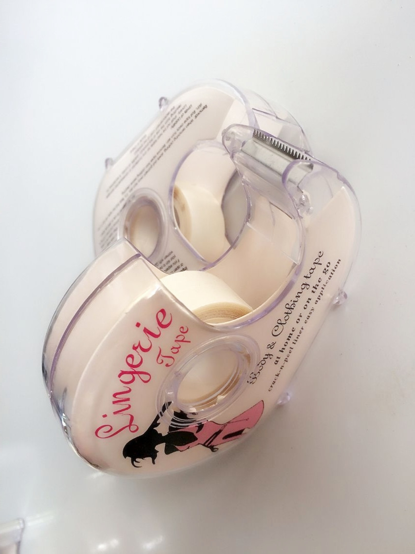 Women Body Non Exposure Strip Double Sided No Bra Dress Invisible Tapes 10pcs/lot Free shipping