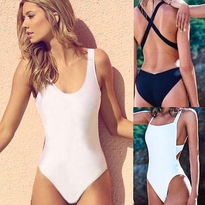 Red Black cross back bodysuit Monokini Sexy one piece swimsuit Backless Bathing suit swimming suit for women swimwear 2016, White
Red Black cross back bodysuit Monokini Sexy one piece swimsuit Backless Bathing suit swimming suit for women swimwear 2016, White