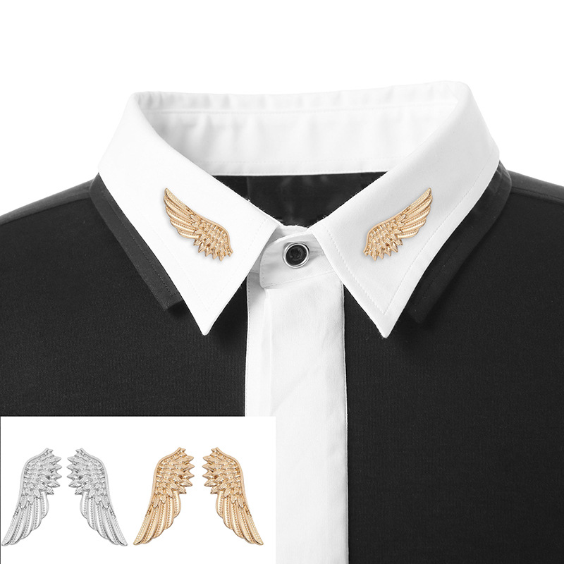 New Alloy Punk Pins Fashion Metal Wing Brooches Gold Silver Collar Pins With Poly Bag Package Free Shipping
New Alloy Punk Pins Fashion Metal Wing Brooches Gold Silver Collar Pins With Poly Bag Package Free Shipping