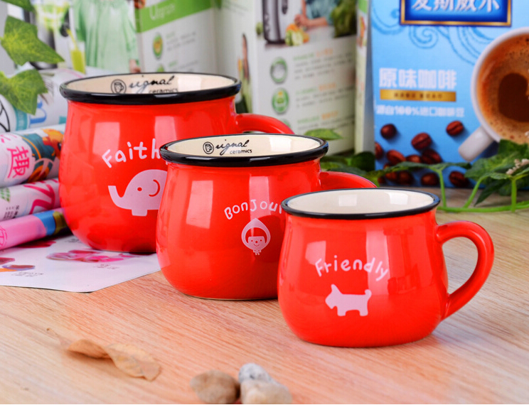 Milk breakfast coffee cup retro creative ceramic cup big belly cup color glaze logo custom Mugs, Yellow
Milk breakfast coffee cup retro creative ceramic cup big belly cup color glaze logo custom Mugs, Yellow