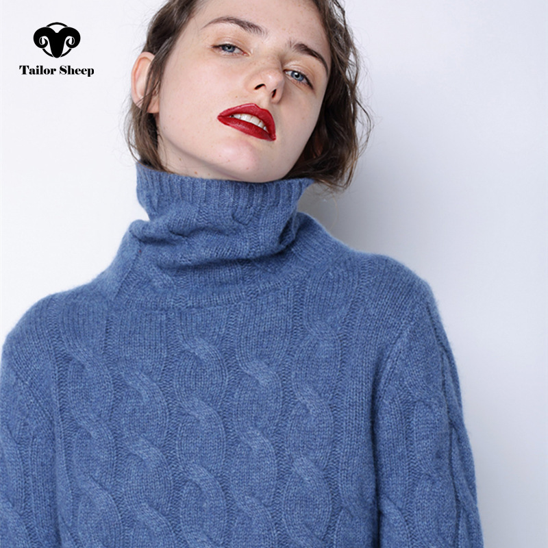 winter sweater women high collar 100% pure cashmere sweater female thick sweater 2017 new twist pattern bottoming warm pullover S18100902 от DHgate WW