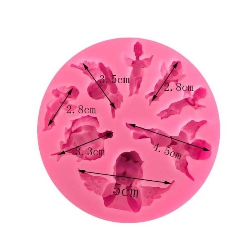 8 Cavity Fairy Angel Baby Silicone Mold Angelic Cherub with Wings Silicone Mould for Cake Fondant Chocolate Polymer Clay Molds
8 Cavity Fairy Angel Baby Silicone Mold Angelic Cherub with Wings Silicone Mould for Cake Fondant Chocolate Polymer Clay Molds