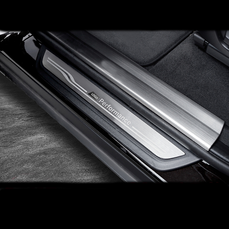 Accessories Door Sill Scuff Plate Guards Car Door Sills Protector cover strips Stickers For BMW F10 F20 F30 F34 F36 F45 E70 E71 F25 F15 F16 E90 X3 X5 