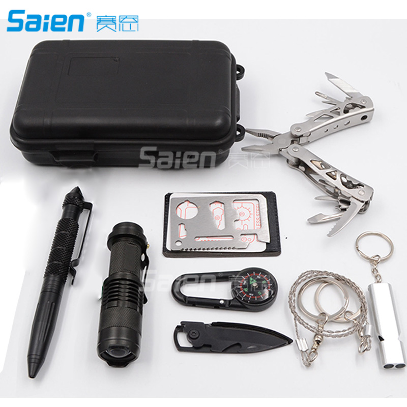 Survival Gear and Equipment,17 in 1 Emergency Survivals Kit, Professional Defense Tool with Knife Blanket Bracelets Backpack Temperature Compass for Adventure, Black
Survival Gear and Equipment,17 in 1 Emergency Survivals Kit, Professional Defense Tool with Knife Blanket Bracelets Backpack Temperature Compass for Adventure, Black