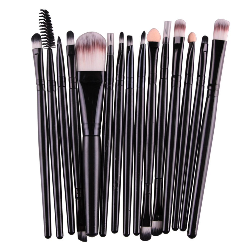 Makeup Brushes Set Eye Shadow Foundation Powder Eyeliner Eyelash Lip Brush Cosmetic Beauty Tool 15pcs/kit J1546