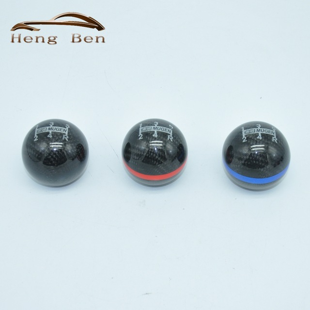 HB Carbon Fiber MUGEN Gear Shift Knob Red Blue Black Ring 5 Speed Manual Automatic Spherical Shift Knob
HB Carbon Fiber MUGEN Gear Shift Knob Red Blue Black Ring 5 Speed Manual Automatic Spherical Shift Knob