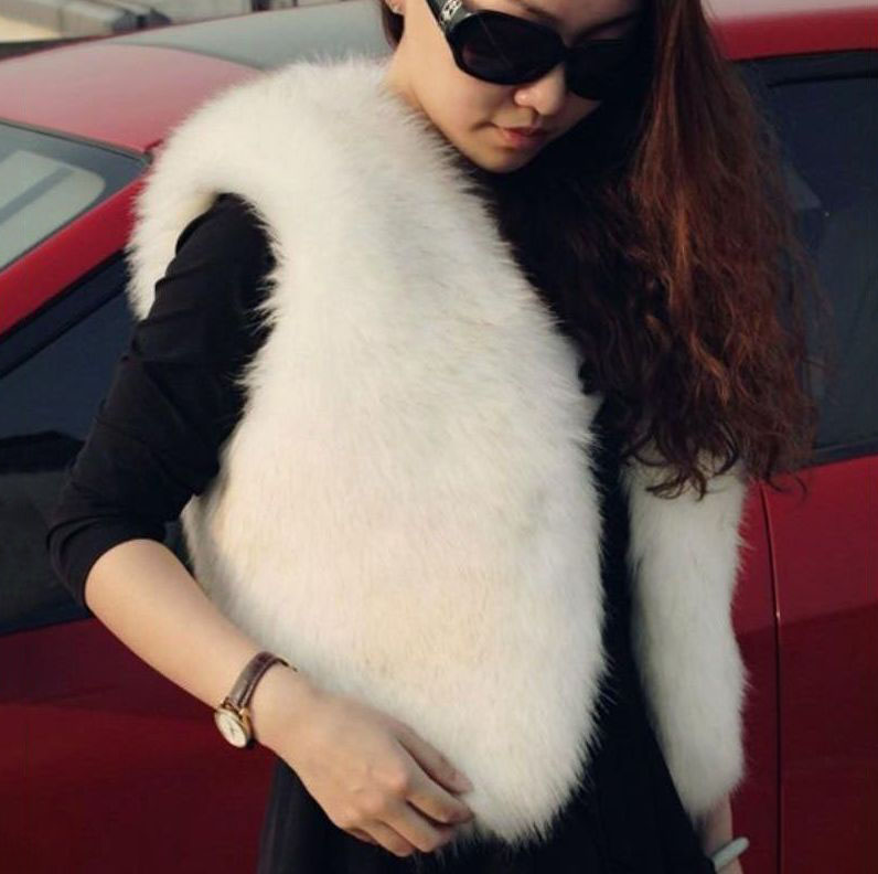 Faux Fur Vest Jacket Women CHEAPEST Fake Fur Gilet Coats Black White Colors Choices F0392 Sleeveless S-XL
Faux Fur Vest Jacket Women CHEAPEST Fake Fur Gilet Coats Black White Colors Choices F0392 Sleeveless S-XL