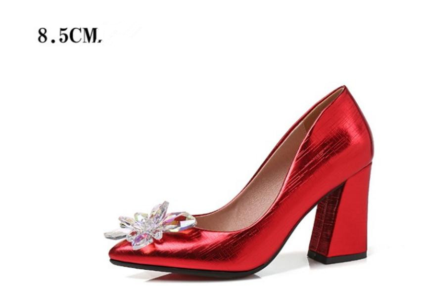 Free send Hot New style Water drill flowers Coarse heel single pointed end shoes high heels woman shoes shoes heel 6.5cm and 8.5cm, Red
Free send Hot New style Water drill flowers Coarse heel single pointed end shoes high heels woman shoes shoes heel 6.5cm and 8.5cm, Red