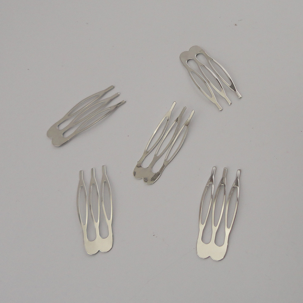 50PCS 1.5cm*3.9cm Silver Finish mini 3teeth Plain Flat Metal Hair Combs for DIY tiara jewelry,Handmade kids hair accessories