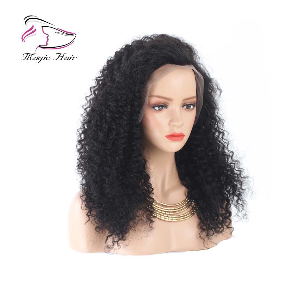 Kinky Curly Full Lace Human Hair Wigs For Women Brazilian Remy Hair Lace Front Wigs Pre Plucked 180% Density
