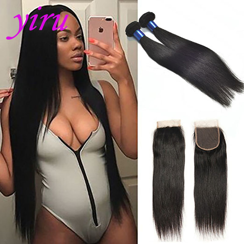 Straight Human Hair 2 Bundles With Lace Closure 4X4 Indian Virgin Hair 8-28inch Bundles With 4X4 Lace Closure, Natural color
Straight Human Hair 2 Bundles With Lace Closure 4X4 Indian Virgin Hair 8-28inch Bundles With 4X4 Lace Closure, Natural color