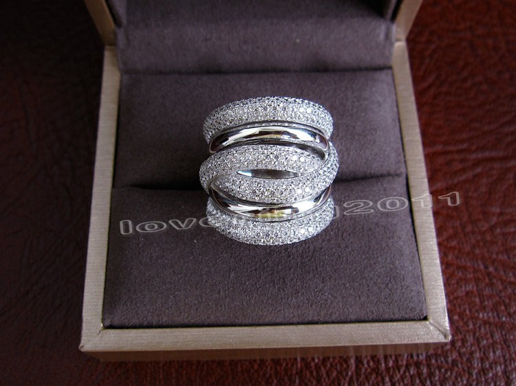 choucong Eternity Jewelry 236pcs Stone Diamond 14KT White Gold Filled Women Engagement Wedding Band Ring Sz 5-11