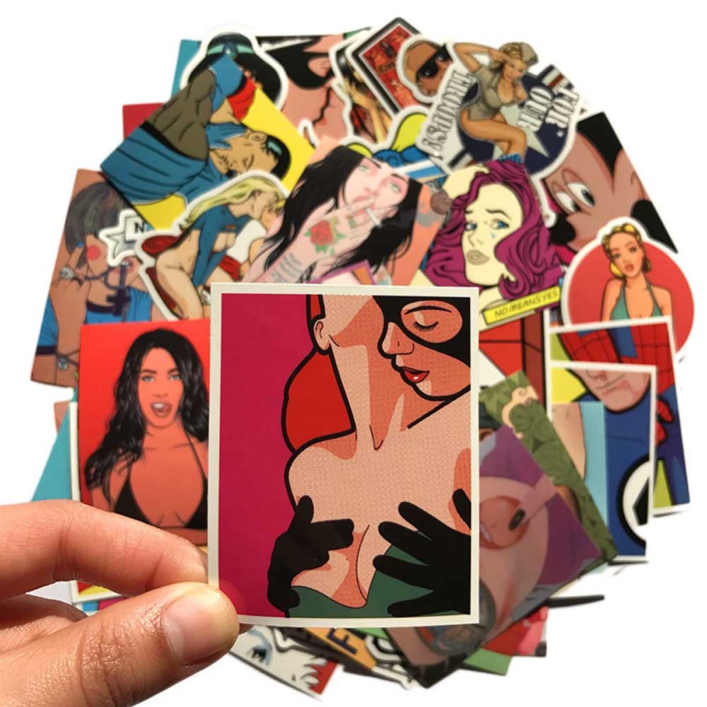 52Pcs-Pack Hottie Hook Up Sexy Stickers Car Skateboard Motorcycle Bicycle Luggage Laptop Wall Decals Pack, Multi-color
52Pcs-Pack Hottie Hook Up Sexy Stickers Car Skateboard Motorcycle Bicycle Luggage Laptop Wall Decals Pack, Multi-color