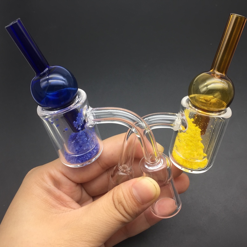 Thermale Banger with Colored Sands inside Domeless Quartz Banger Nail with Male/Female Polished with glass carb cap For Glass Water Pipe
Thermale Banger with Colored Sands inside Domeless Quartz Banger Nail with Male/Female Polished with glass carb cap For Glass Water Pipe