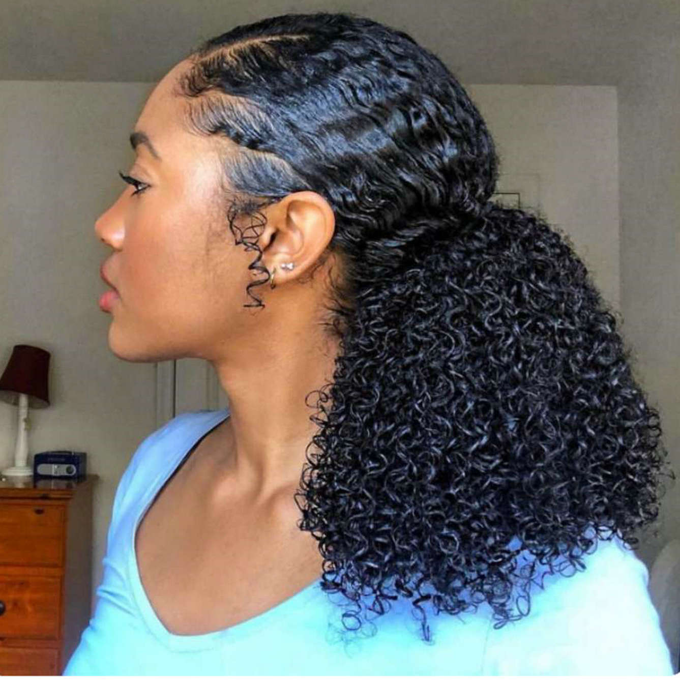 ponytail afro hair for black women, 3b 3c kinky curly human hair ponytail drawstring 100g-160g peruvian virgin hair drawstring ponytail