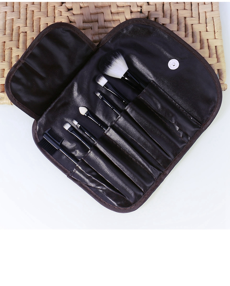 O.TWO.O Makeup Brushes Set 7pcs/lot Soft Synthetic Hair Blush Eyeshadow Lips Make Up Brush With Leather Case For Beginner Brush