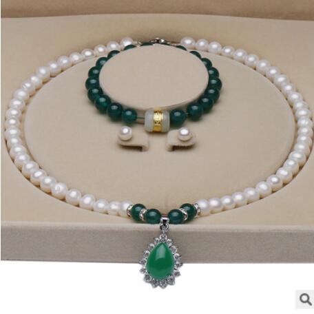 jewelry jewelry sets for women Pearl 9-10mm bright white freshwater pearl necklace bracelets earrings hot fashion, Olive green
jewelry jewelry sets for women Pearl 9-10mm bright white freshwater pearl necklace bracelets earrings hot fashion, Olive green