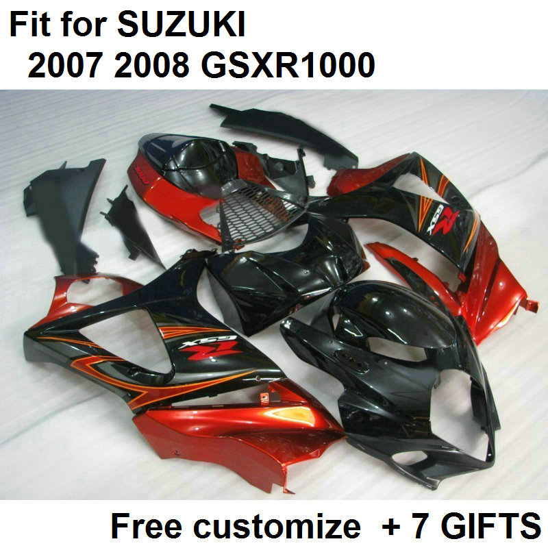 Hot sale fairing kit for Suzuki GSXR1000 07 08 red black fairings set GSXR1000 2007 2008 VF45, Same as picture
Hot sale fairing kit for Suzuki GSXR1000 07 08 red black fairings set GSXR1000 2007 2008 VF45, Same as picture