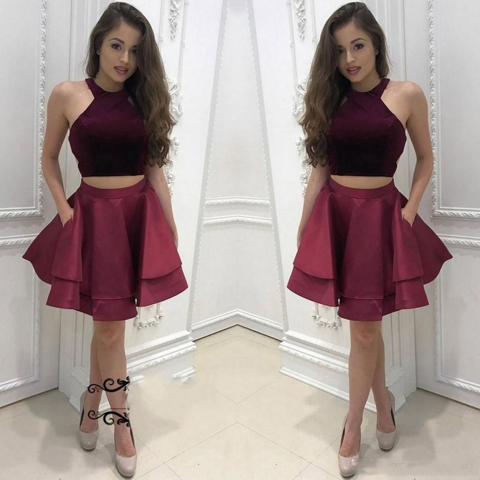 Burgundy Two Pieces Homecoming Dresses Satin Cheap A Line Mini Crop Top Dress Party Gown Short Prom Dresses Vestido De Festa, Yellow
Burgundy Two Pieces Homecoming Dresses Satin Cheap A Line Mini Crop Top Dress Party Gown Short Prom Dresses Vestido De Festa, Yellow
