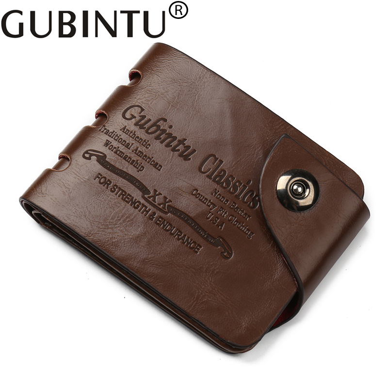 GUBINTU Wallet Men Leather Men Wallets Purse Short Male Clutch PU Leather Wallet Mens Money Bag Quality Guarantee, Coffee
GUBINTU Wallet Men Leather Men Wallets Purse Short Male Clutch PU Leather Wallet Mens Money Bag Quality Guarantee, Coffee