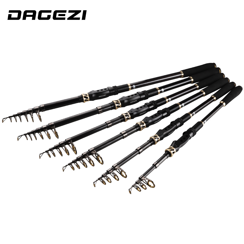 DAGEZI Ultralight Carbon Fiber Telescopic Fishing Rod 1.8M/2.1M/2.4M/2.7M 3.0M/3.6M Spinning Rod Saltwater Fishing Travel Rod
DAGEZI Ultralight Carbon Fiber Telescopic Fishing Rod 1.8M/2.1M/2.4M/2.7M 3.0M/3.6M Spinning Rod Saltwater Fishing Travel Rod