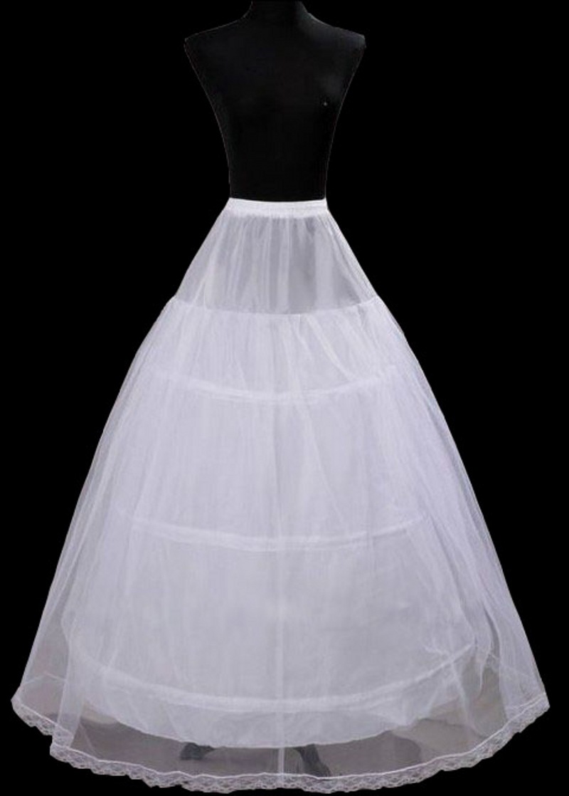 Real Image Ball Gown Wedding Dresses Petticoat Circle Hoops White Pannier Bustles Princess Slip Skirts Petticoat High Quality Link