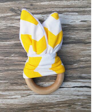 New Baby Teether Wooden Ring Baby Molars Teeth Training Toys Infants Hand Rattles Newborn Babys' Gift Exercises Toys Teeth training toy KKA1