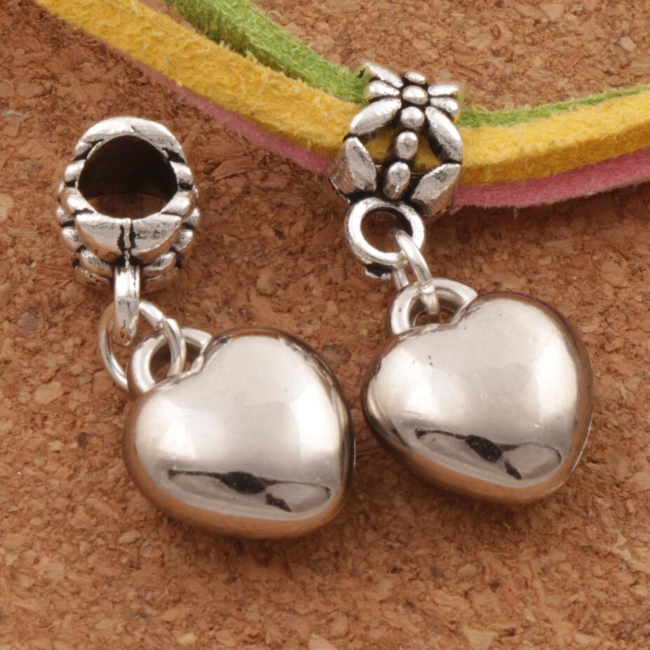 Loving Heart Alloy Big Hole Beads 100pcs/lot New Antique Silver Fit European Charm Bracelet MIC
Loving Heart Alloy Big Hole Beads 100pcs/lot New Antique Silver Fit European Charm Bracelet MIC