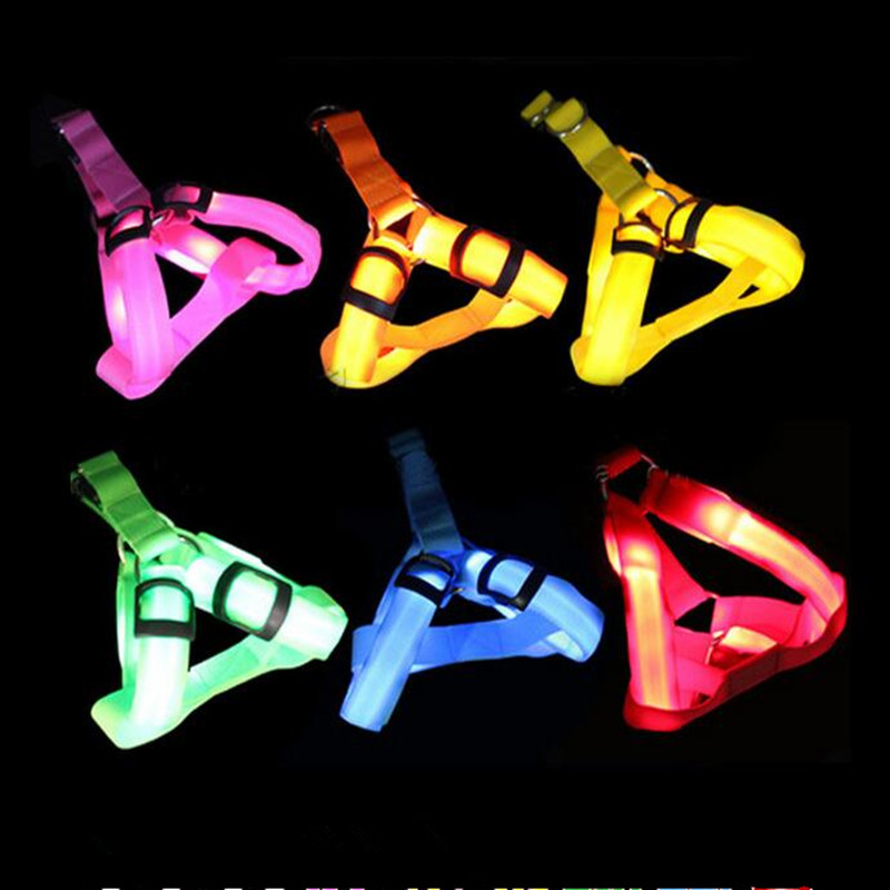 Nylon LED Dog Harness Pet Cat Dog Collar Harness Vest Safety Lighted Dog Harness XS / S / M / L Promotion
Nylon LED Dog Harness Pet Cat Dog Collar Harness Vest Safety Lighted Dog Harness XS / S / M / L Promotion