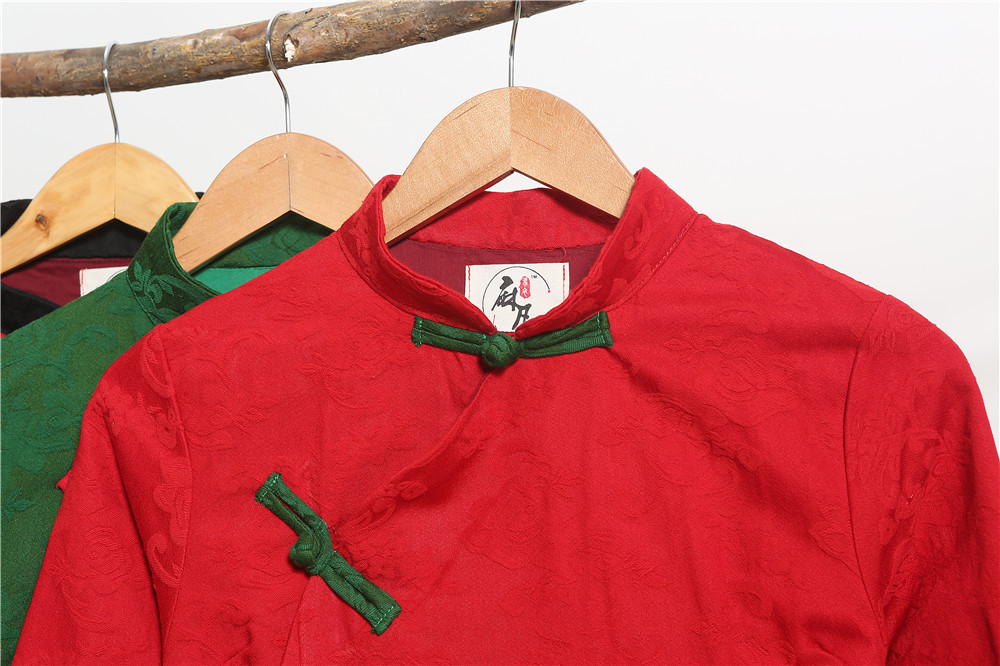 East Asian Retro style Chinese oriental Linen dresses modified cheongsam modern qipao dress female long cotton qipao dress