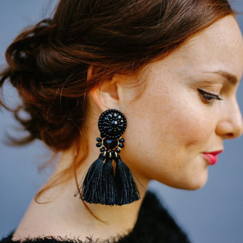 

Dvacaman Sexy Women Bijoux Bohemian Long Tassel Earrings Handmade Jewelry Fringed Statement Drop Dangle Earrings jewelry Gift