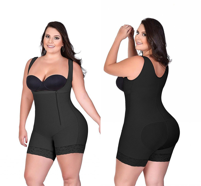 6XL Zip up Tummy Control Slimming bodysuit body shaper Waist trainer with butt lifter butt enhancer for post partum women CPA1121, Black
6XL Zip up Tummy Control Slimming bodysuit body shaper Waist trainer with butt lifter butt enhancer for post partum women CPA1121, Black