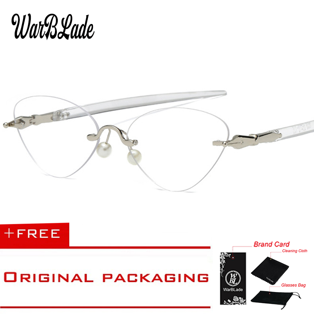 Titanium Eyeglasses Vintage Rimless Cat Eye Clear Lens Glass Transparent Eye Glasses Frames For Women Optical Spectacles Eyewear
Titanium Eyeglasses Vintage Rimless Cat Eye Clear Lens Glass Transparent Eye Glasses Frames For Women Optical Spectacles Eyewear