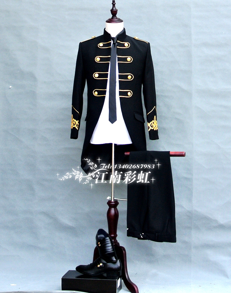 Newly Designed Black Tailcoat Tuxedos Men Court suit Formal Suits Men Costumes Prom Dinner Suits Custom Made (Jacket+Pants) NO;812, Navy
Newly Designed Black Tailcoat Tuxedos Men Court suit Formal Suits Men Costumes Prom Dinner Suits Custom Made (Jacket+Pants) NO;812, Navy