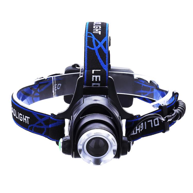 Zoom 3800LM T6 LED Headlamp Headlight Rechargeable 18650 Battery Head Lamp Q5 Mini LED Flashlight Zoomable Tactical Torch