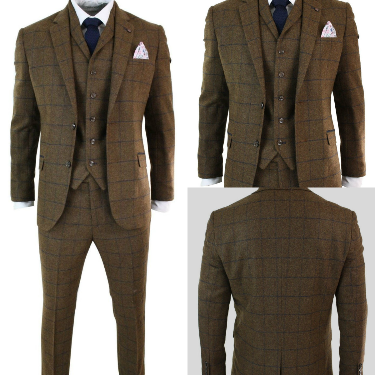 Mens Herringbone Tweed Tan Brown Check 3 Piece Wool Suit Peaky Blinders Navy Mens Suits Groomsmen Wedding Suits Custom Made Prom Suit, Same as image
Mens Herringbone Tweed Tan Brown Check 3 Piece Wool Suit Peaky Blinders Navy Mens Suits Groomsmen Wedding Suits Custom Made Prom Suit, Same as image