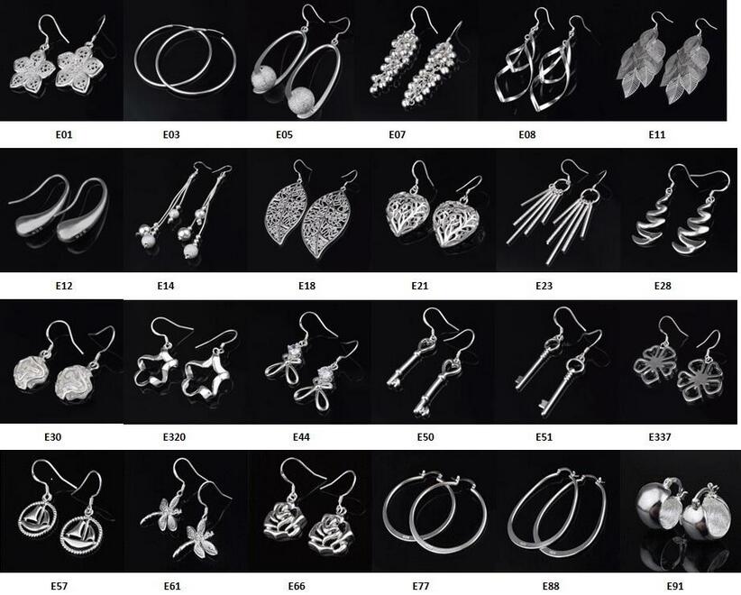 Stamped 925 mixed Order 60 pcs 30 pair lot earrings 925 sterling silver jewelry factory price Fashion Shine Earrings
Stamped 925 mixed Order 60 pcs 30 pair lot earrings 925 sterling silver jewelry factory price Fashion Shine Earrings