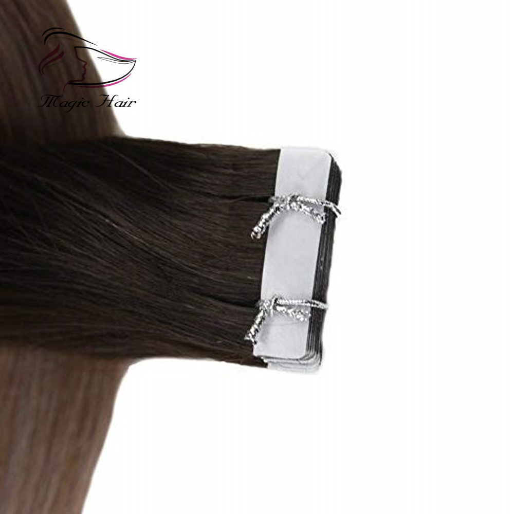 Evermagic Balayage Ombre 2/6/18# Silky straight brazilian tape balayage human hair extension 20pieces 2.5g/pc 50g for one bundle